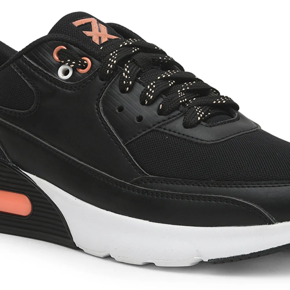 Leap7x Lacing Black Casual Shoes For Men BRISTOL-1E By Liberty