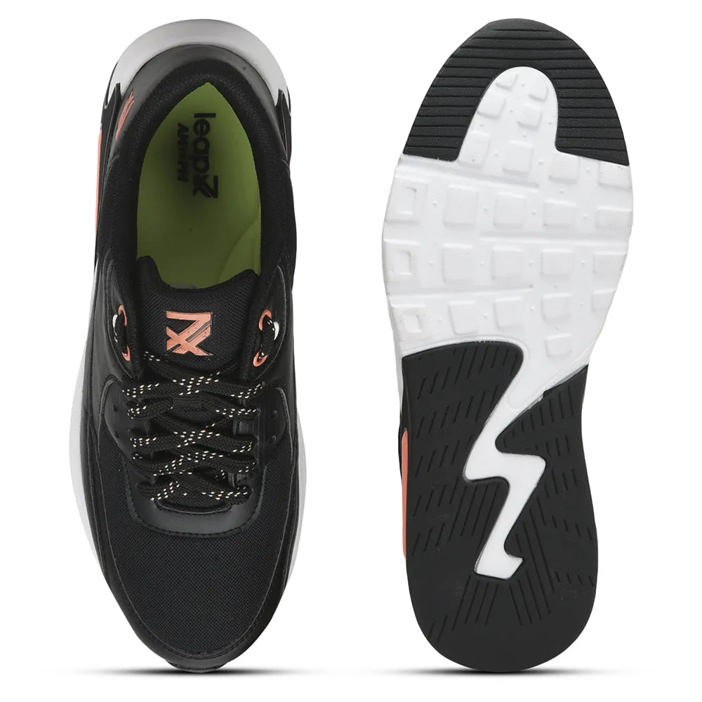 Leap7x Lacing Black Casual Shoes For Men BRISTOL-1E By Liberty
