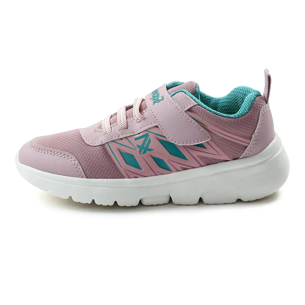Leap7x Peach Non Lacing Velcro Casual Shoes For Kids JERRY-V By Liberty