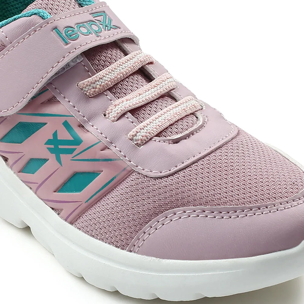Leap7x Peach Non Lacing Velcro Casual Shoes For Kids JERRY-V By Liberty