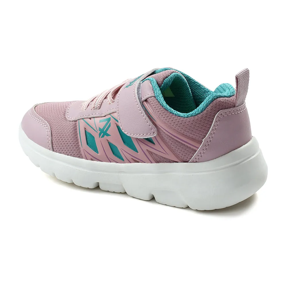 Leap7x Peach Non Lacing Velcro Casual Shoes For Kids JERRY-V By Liberty