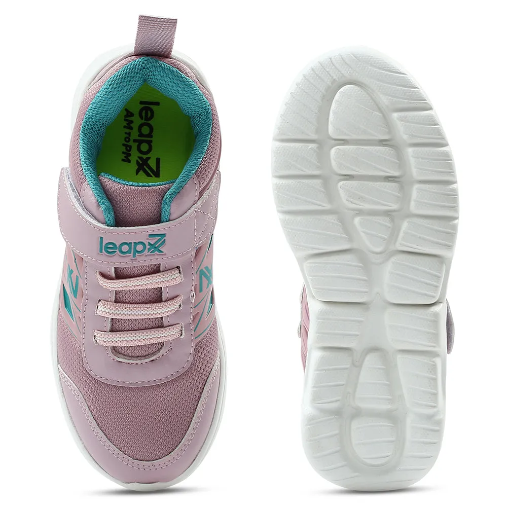 Leap7x Peach Non Lacing Velcro Casual Shoes For Kids JERRY-V By Liberty