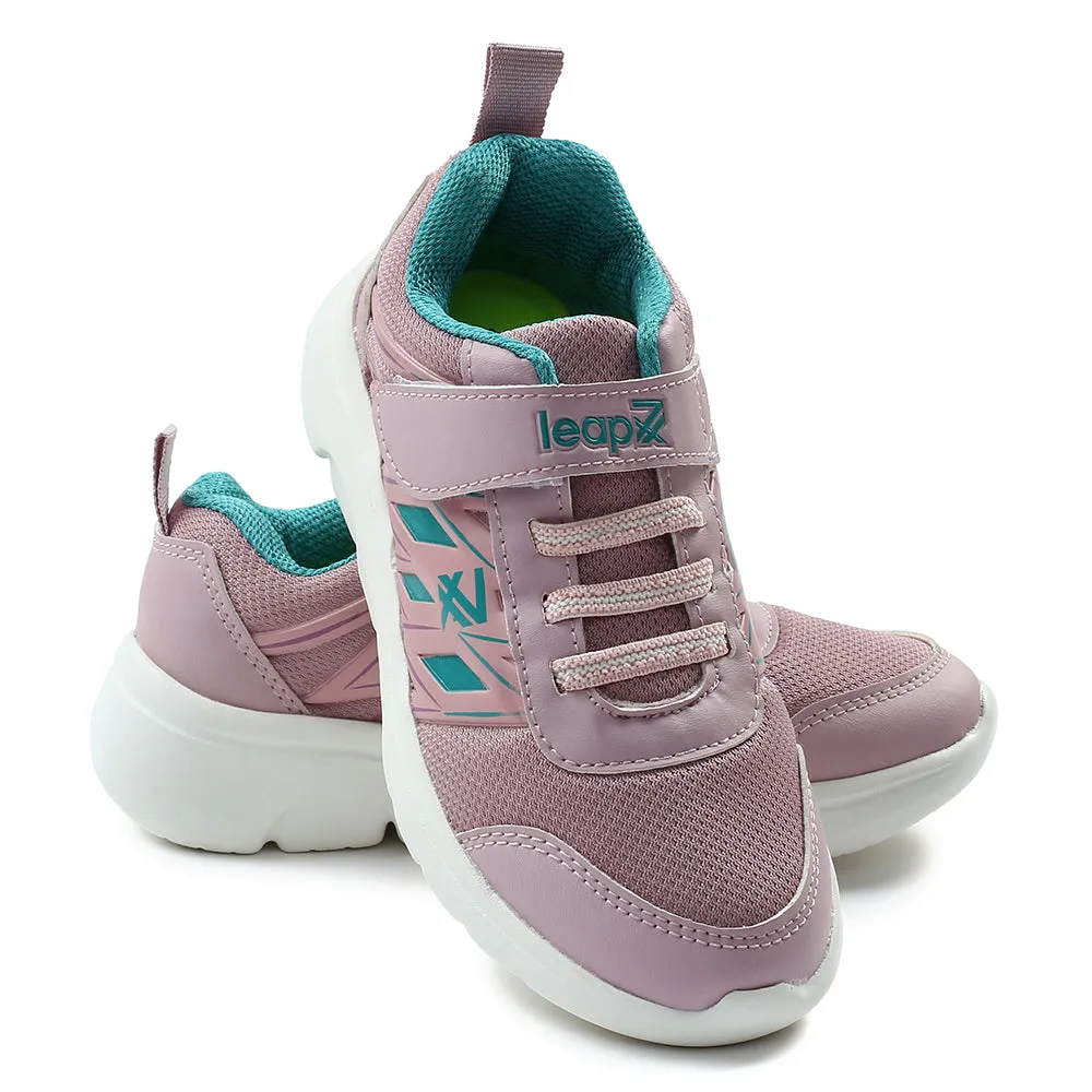 Leap7x Peach Non Lacing Velcro Casual Shoes For Kids JERRY-V By Liberty