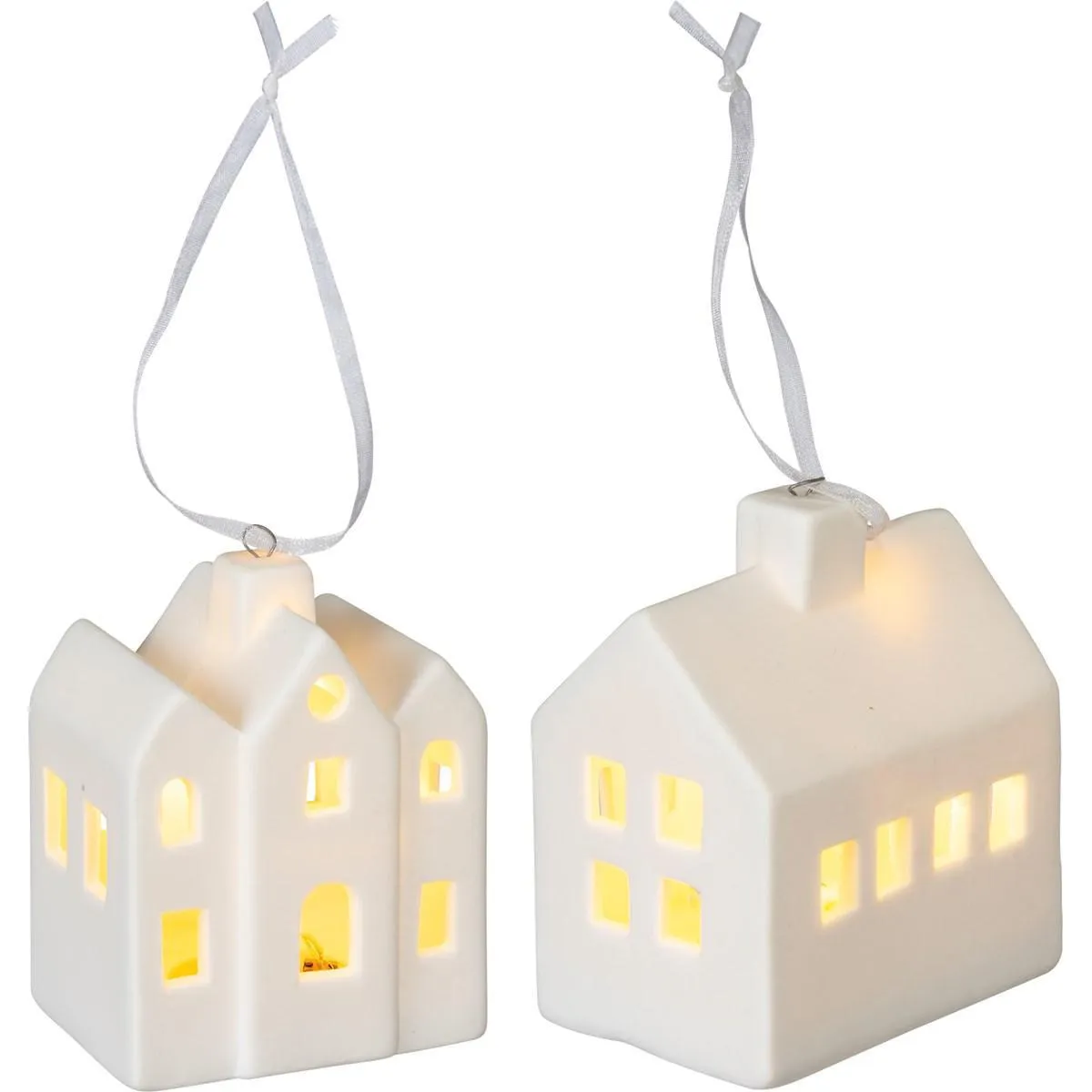 LIGHT-UP ORNAMENT HOUSE SET
