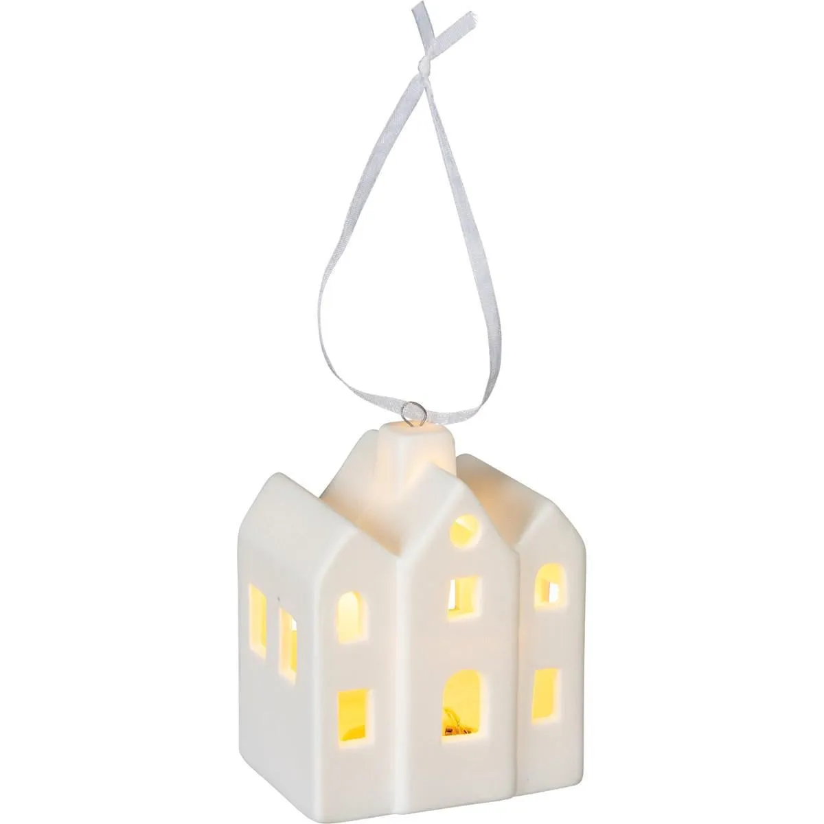 LIGHT-UP ORNAMENT HOUSE SET