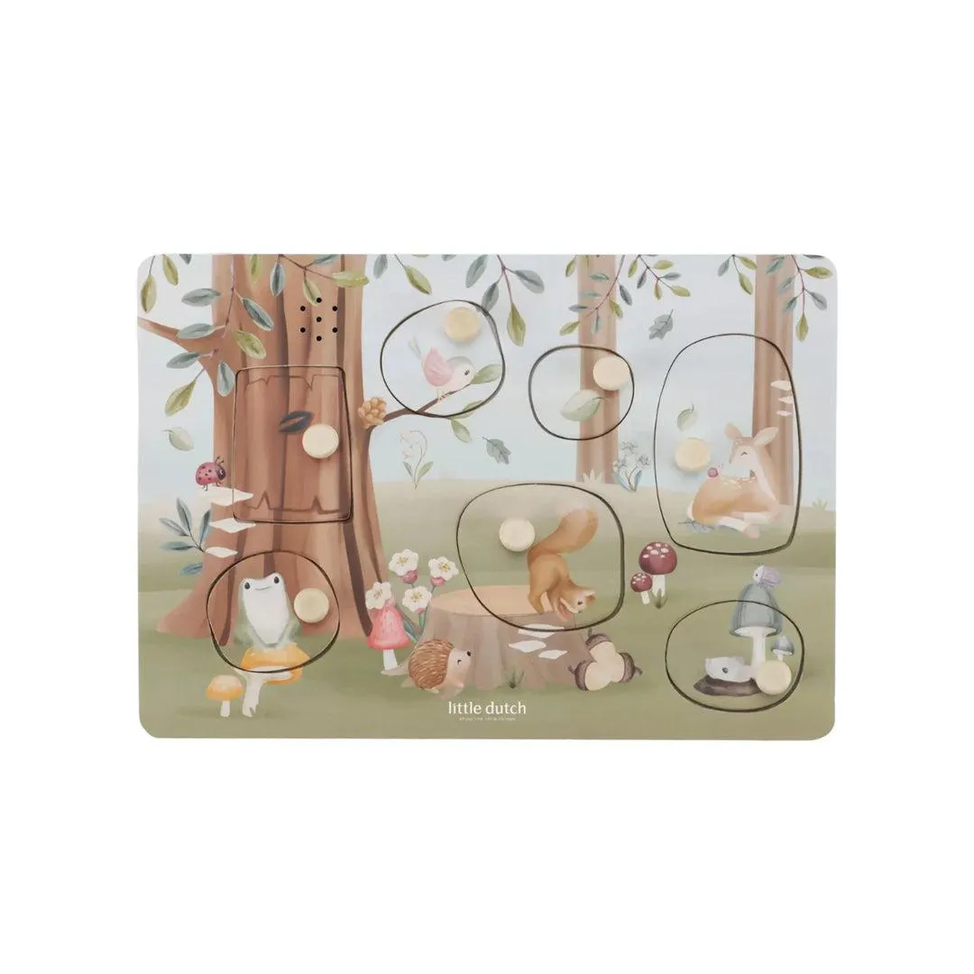 Little Dutch Wooden Sound Puzzle - Forest Friends