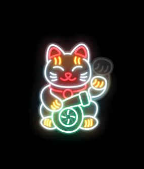 Lucky Cat USB Electric Sticker
