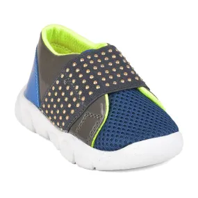 Lucy & Luke Casual Blue Non Lacing Shoes For Kids FLYNN-25 By Liberty