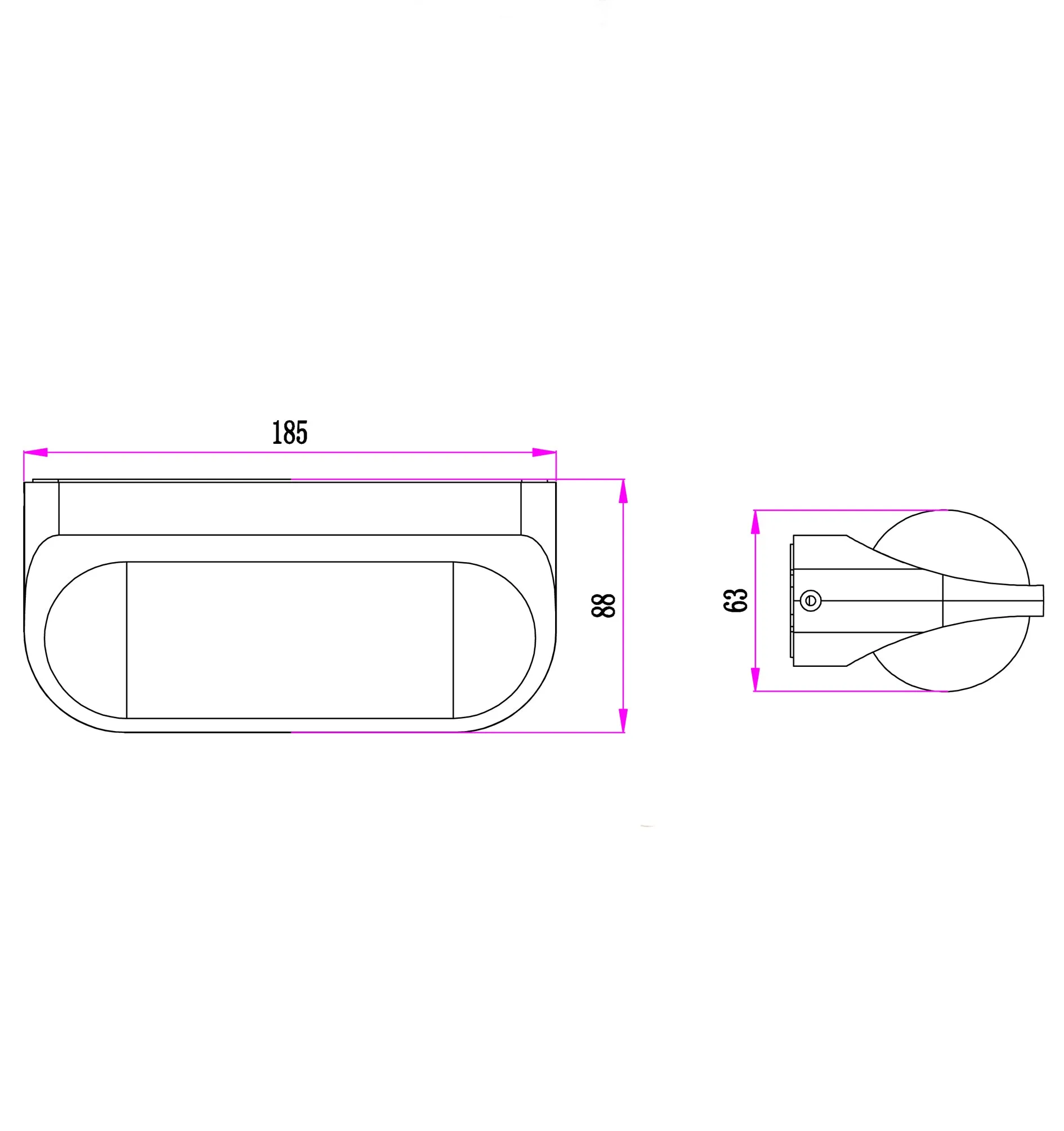 MARINA: Exterior LED Up/Down Surface Mounted Wall Lights IP65