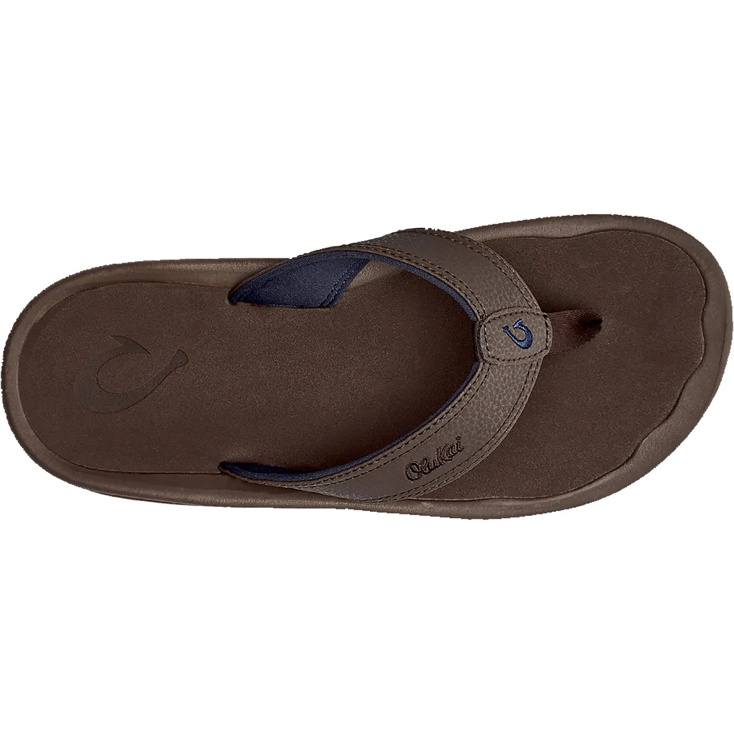 Men's OluKai Ohana Dark Wood/ Dark Wood Synthetic