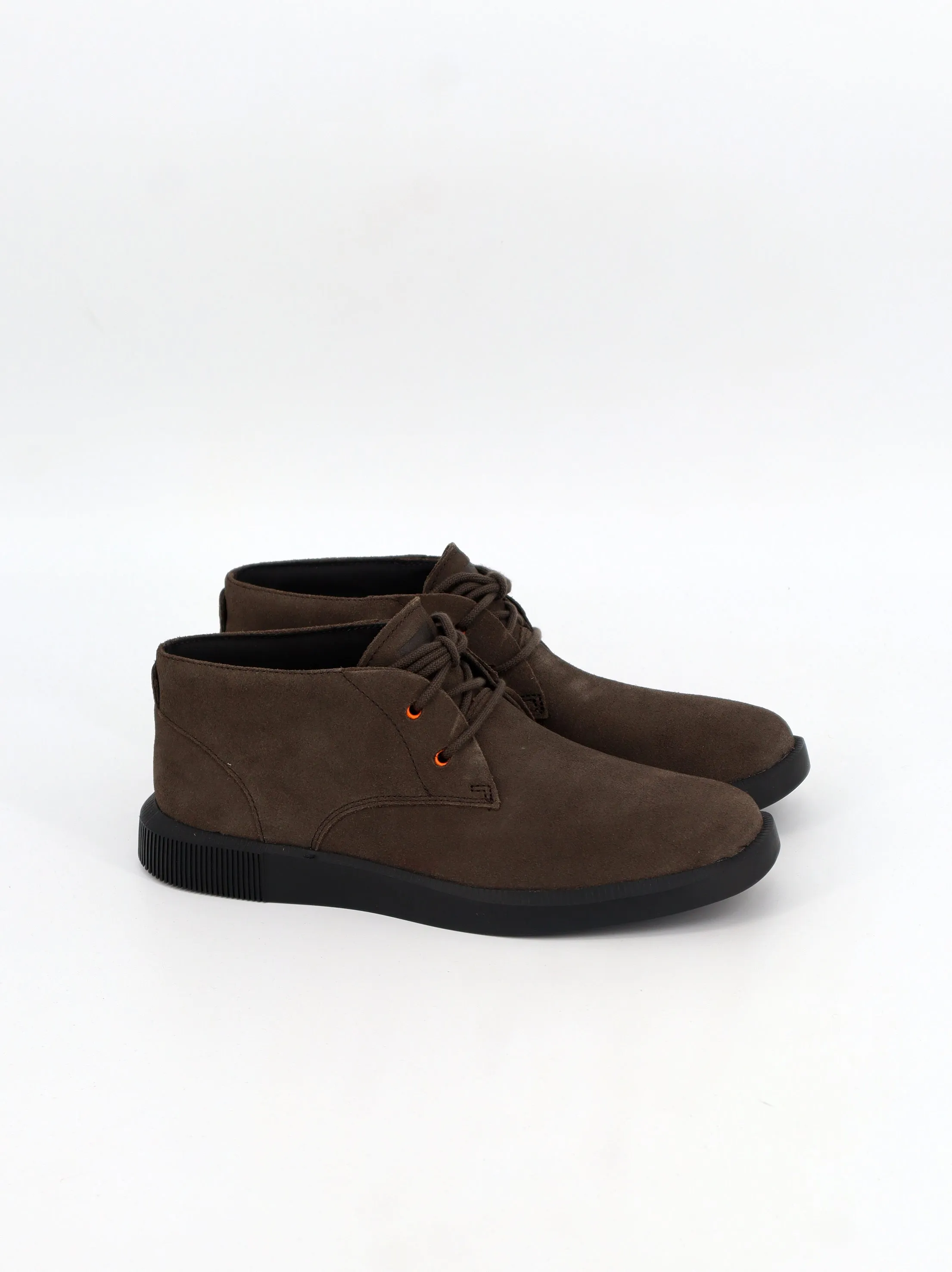 Men's Plain Suede Leather Shoes,Dark Brown