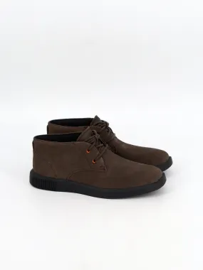 Men's Plain Suede Leather Shoes,Dark Brown