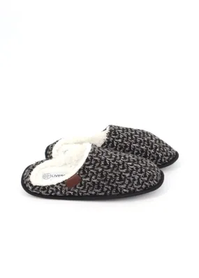Men's Textured Slippers,Dark Grey