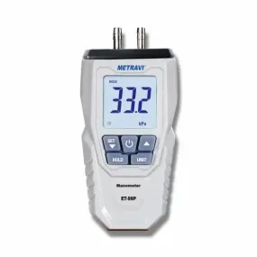 Metravi ET-99P Differential Pressure Manometer, Pressure from -5000Pa to  5000Pa.