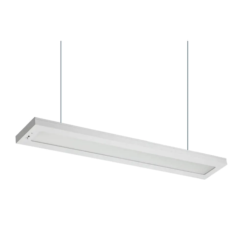Model led pendant light linear louver and diffuser up lighting and down lighting CCT selectable Wattage selectable 2ft 4ft 8ft 20W-80W 3000K-5000K Bluetooth control dimmer switch suspended