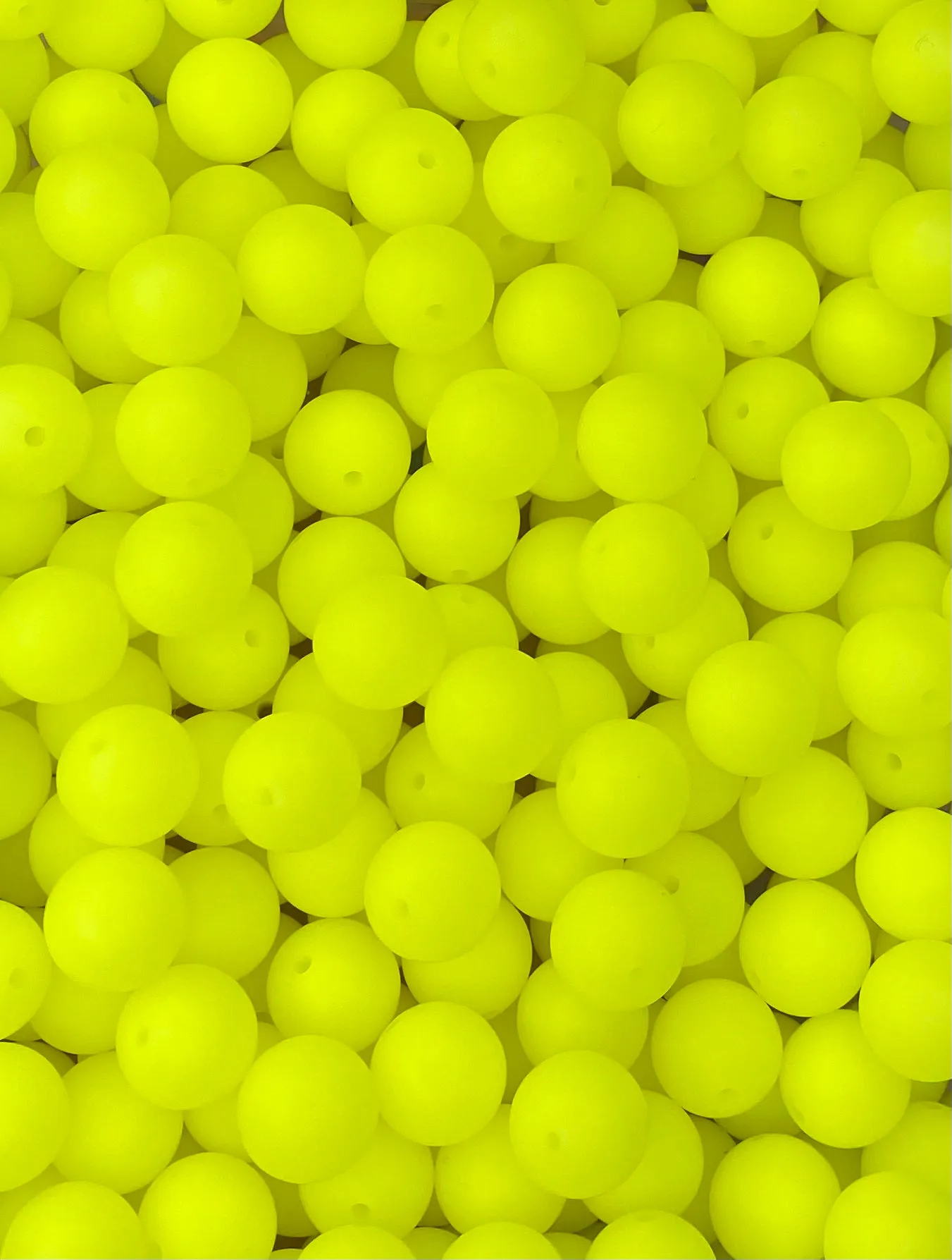 Neon Yellow Glow 15mm Round