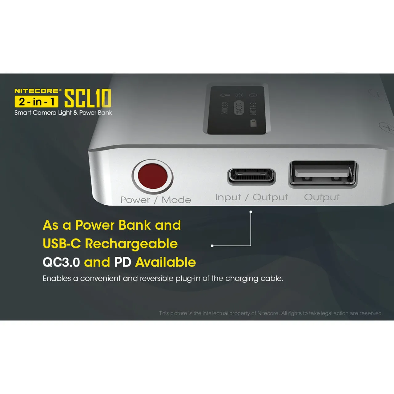 Nitecore SCL10 2-in-1 Portable Floodlight and USB Powerbank
