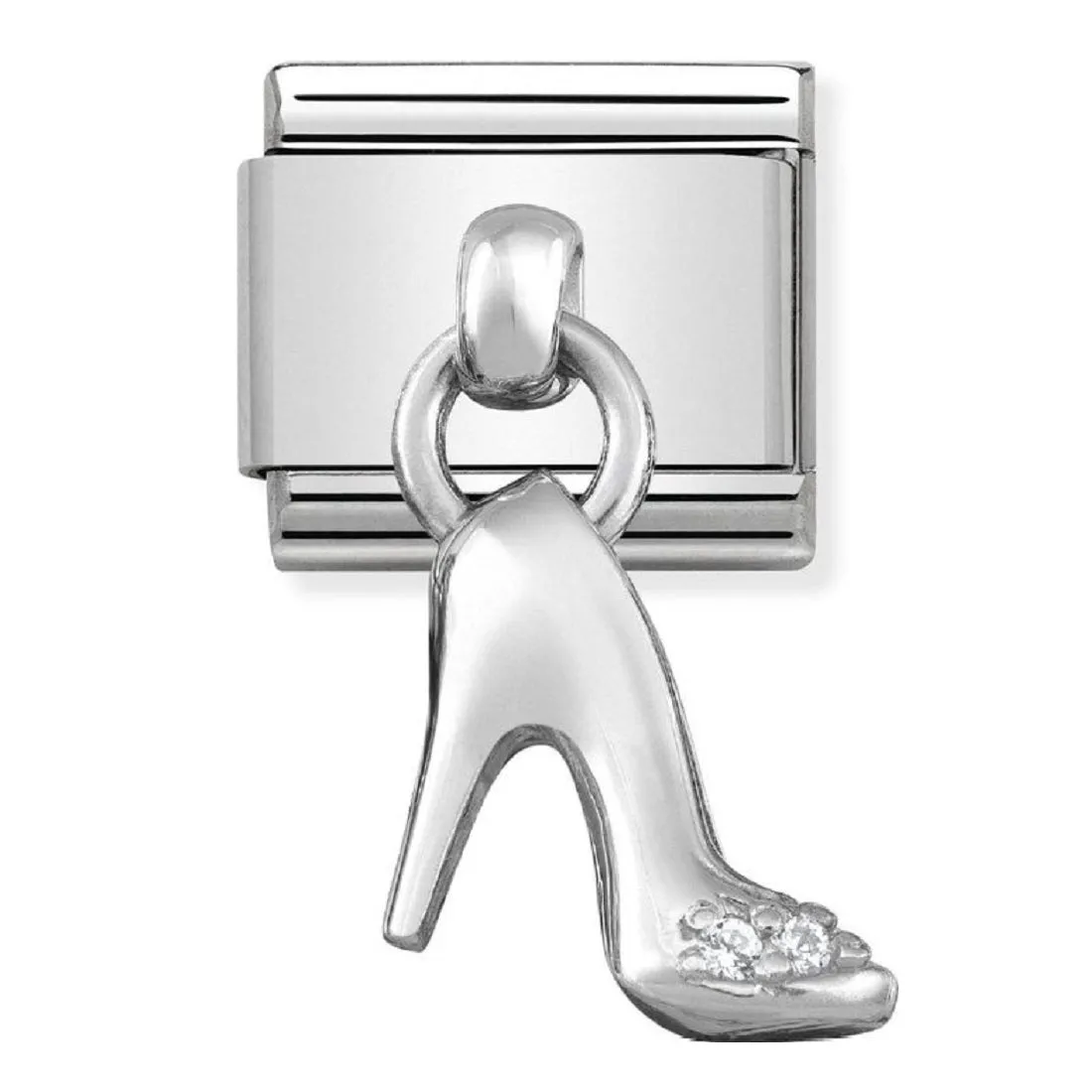 NOMINATION Link Pendant Silver and CZ Shoe