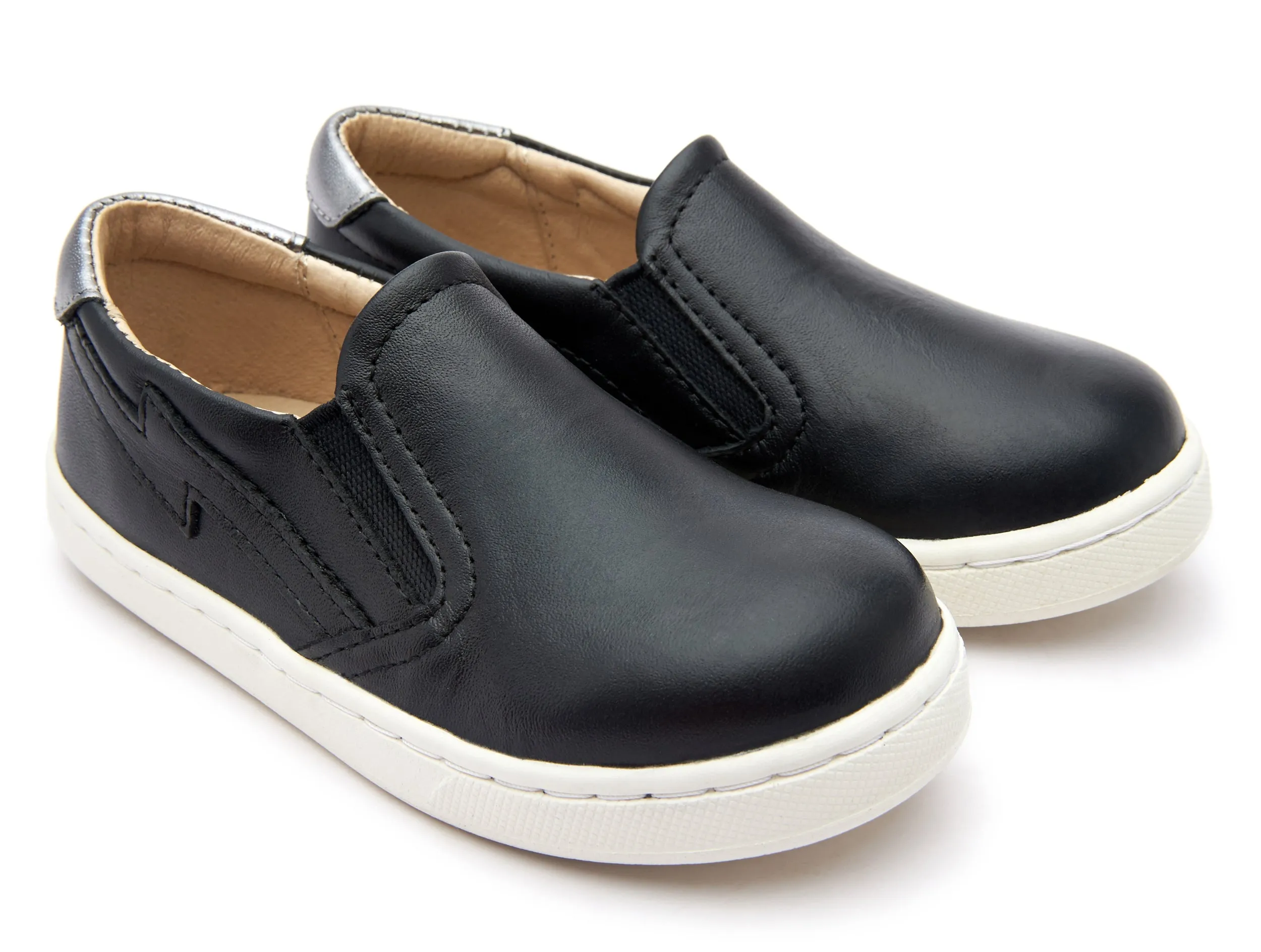 Old Soles Boy's and Girl's Bolty Hoff Sneakers - Black/Black/Rich Silver