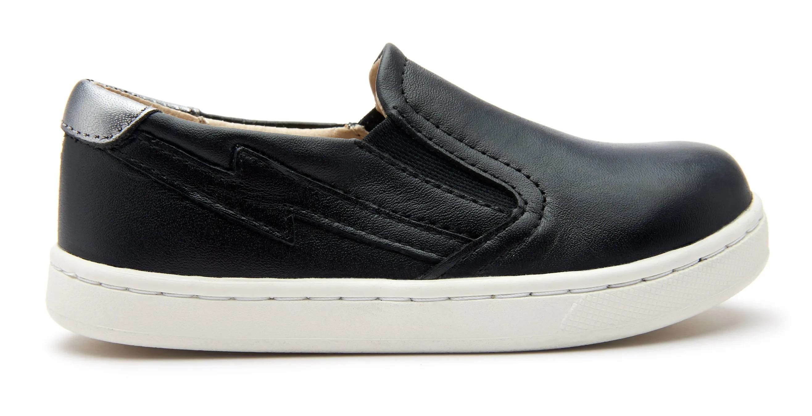 Old Soles Boy's and Girl's Bolty Hoff Sneakers - Black/Black/Rich Silver