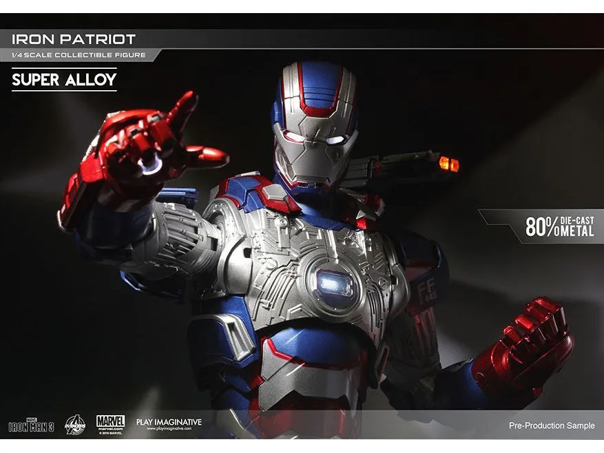 Play Imaginative 1/4 Iron Man 3 Iron Patriot Scale Figure