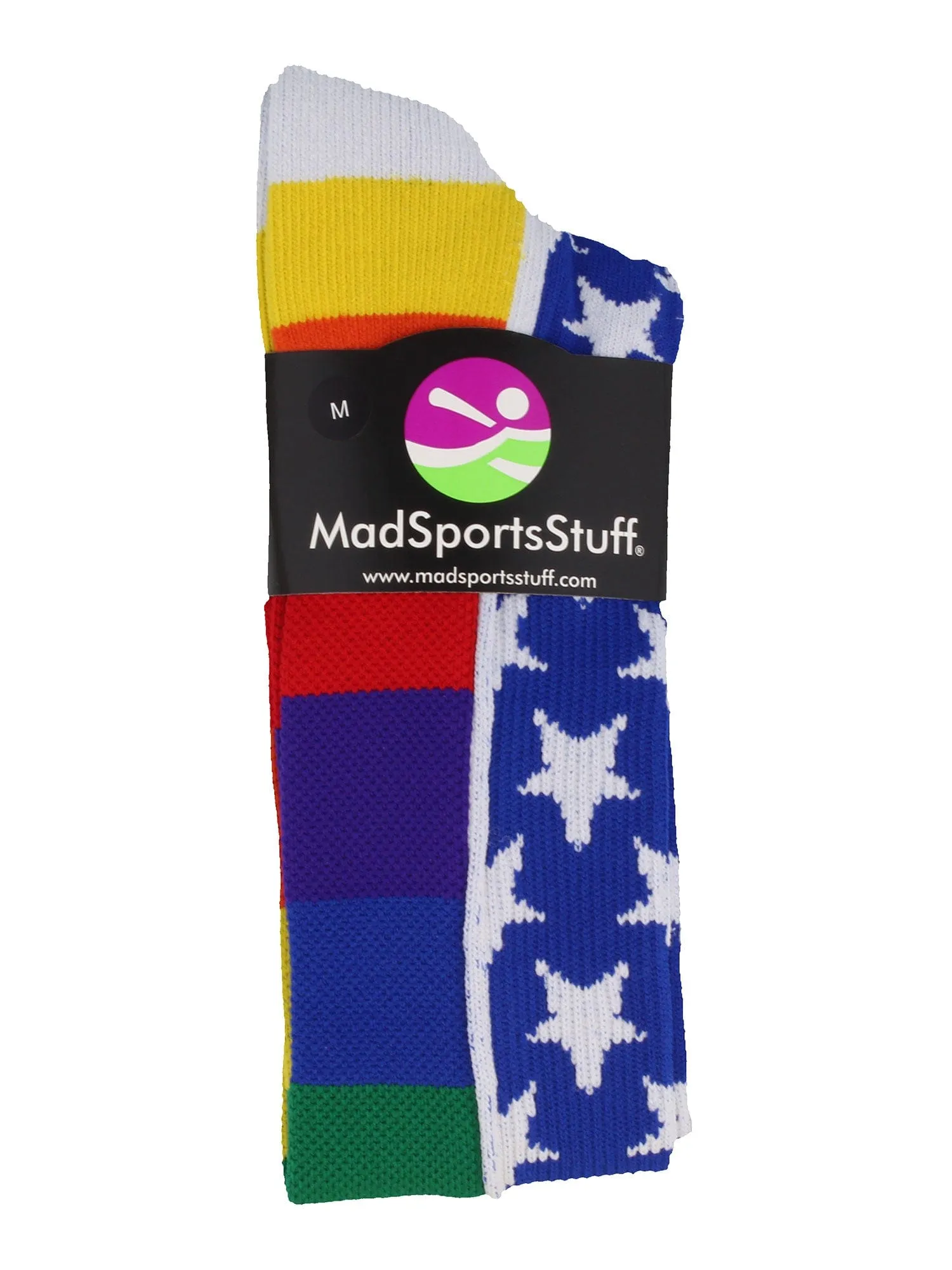 Rainbow Pride Over the Calf Socks