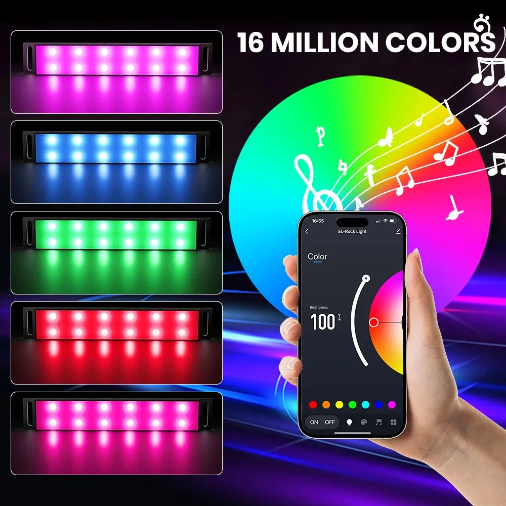 RGB Bluetooth Car LED Neon Interior Light – 12V Ambient Music Decoration with Remote Control