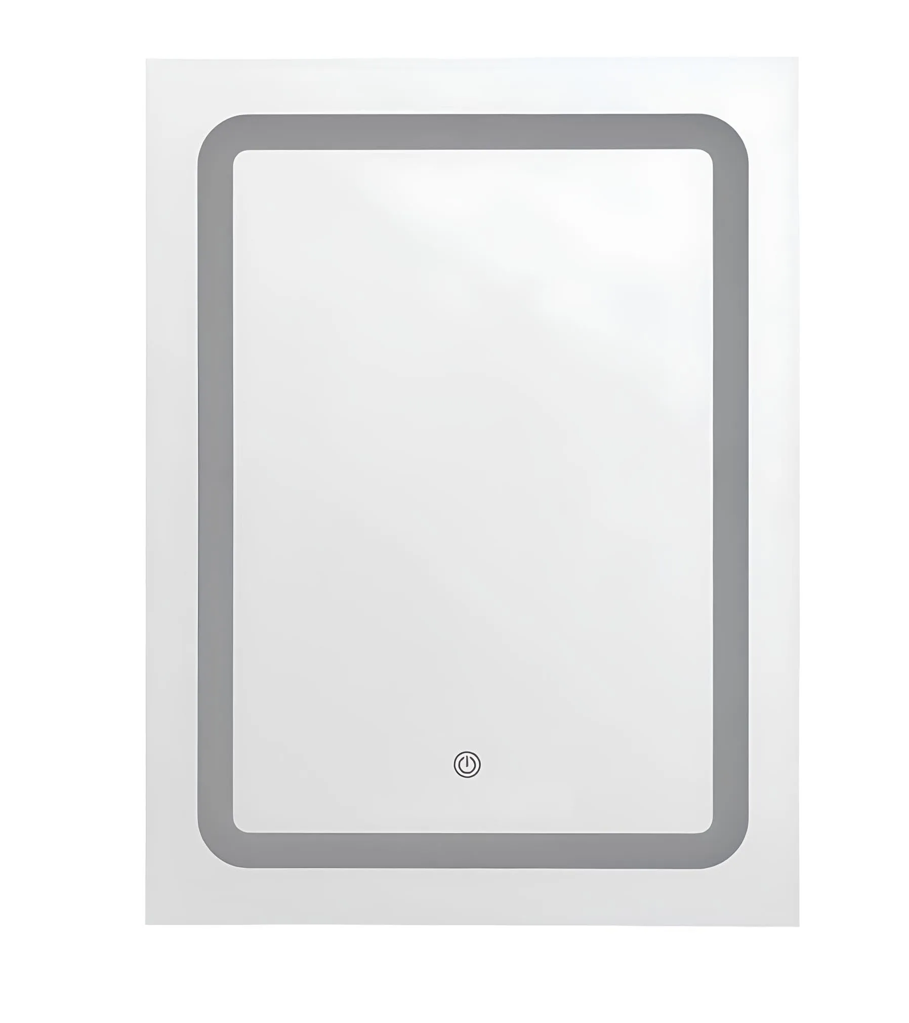 SANIF® Modern LED Bathroom Mirror, 18x24 Inch, Wall-Mounted with Touch Sensor, Adjustable Colour Design for Bedroom and Wash Basin