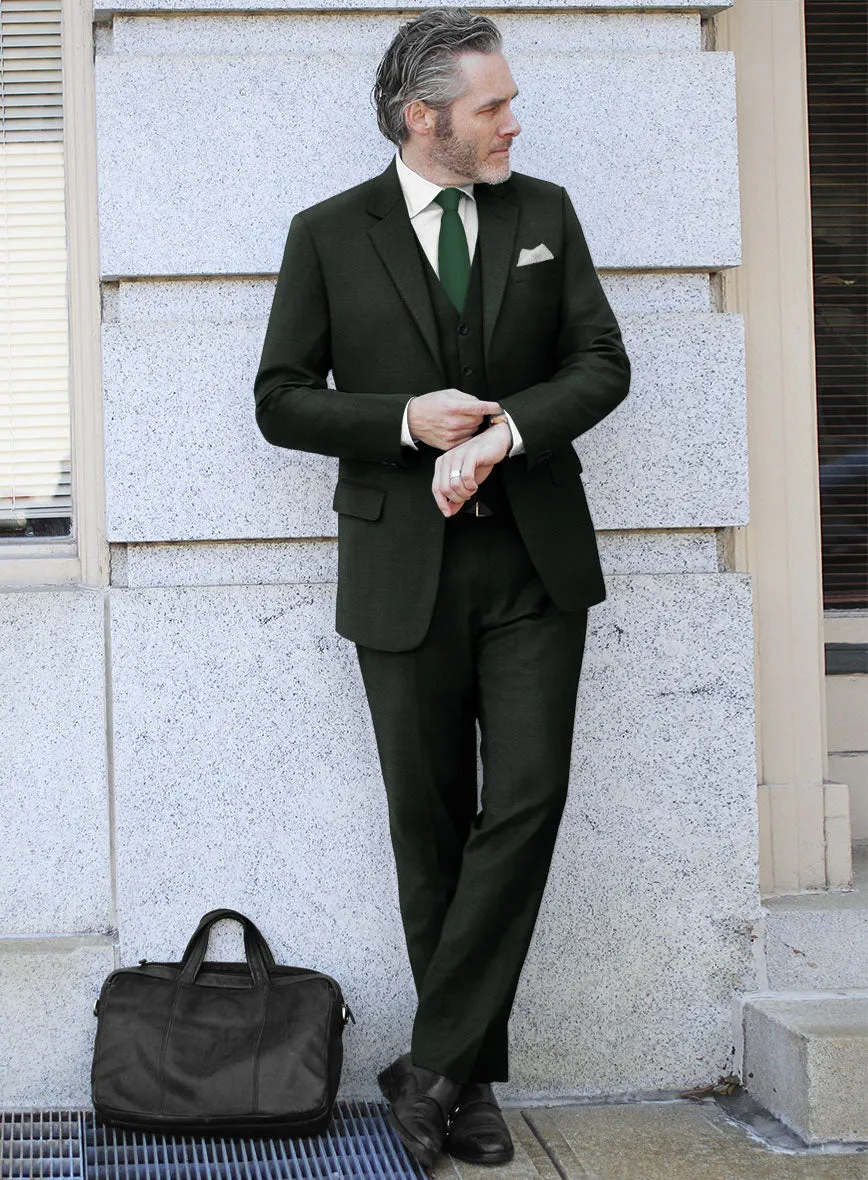 Scabal Dark Green Wool Suit
