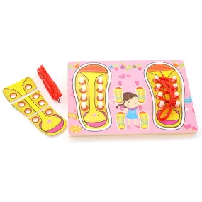 Shoe Tie Board Self care life skills-Fine motor skills toys