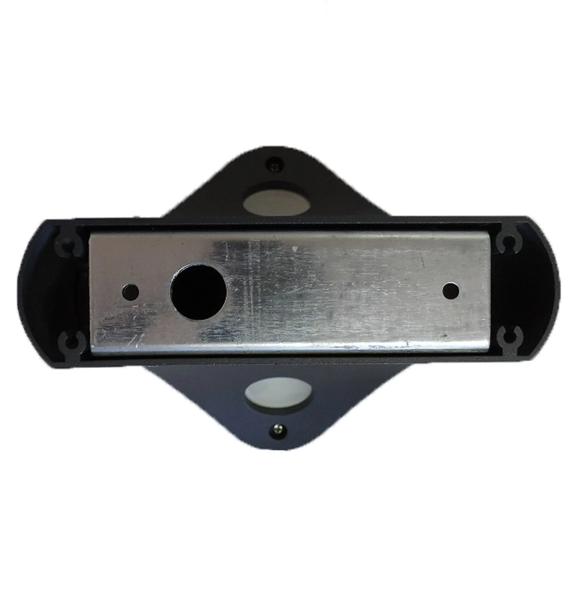 SHU: Exterior LED Dark Grey 2-Way Surface Mounted Wall Light IP65