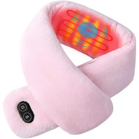 Sidiou Group Anniou Unisex Neck Scarf Soft Polar Fleece & Cotton Electric Winter Warm Neck Massage Scarf Adjustable Temperature USB Heated Scarf