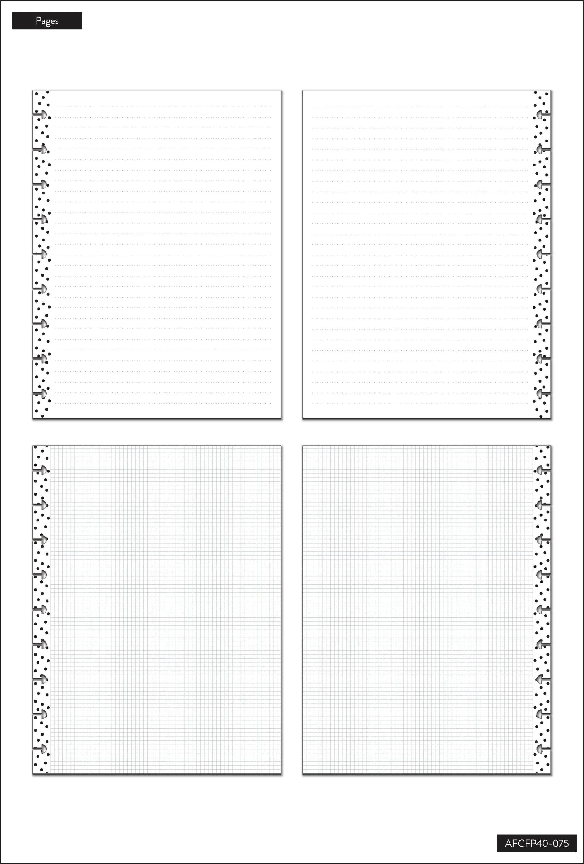 Simple Dots Classic Filler Paper