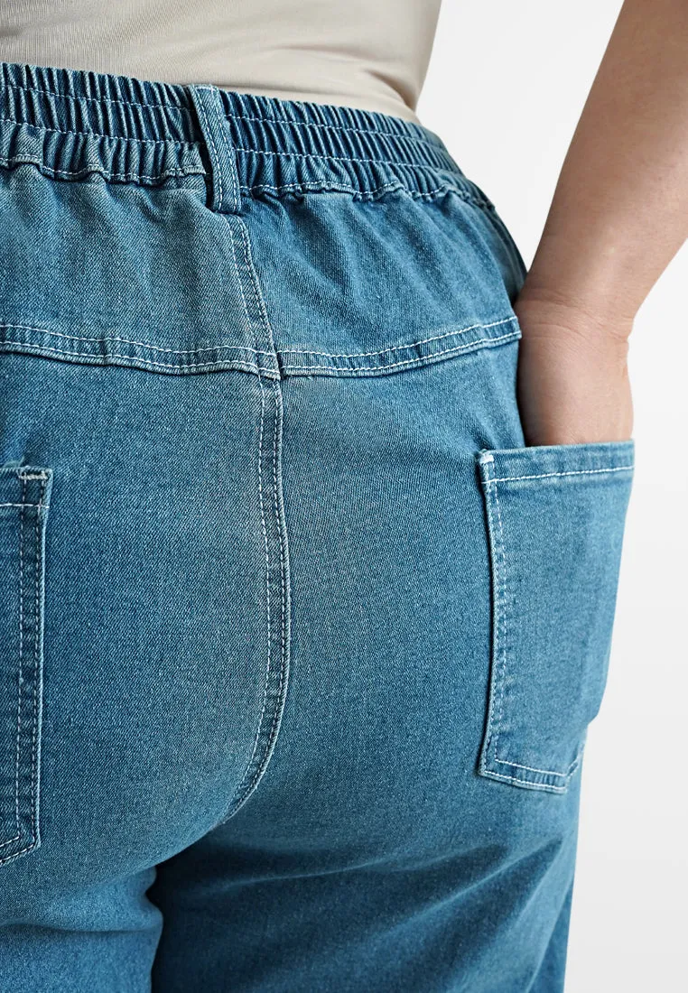 Siya Varsity Sporty Stripe Denim Jeans