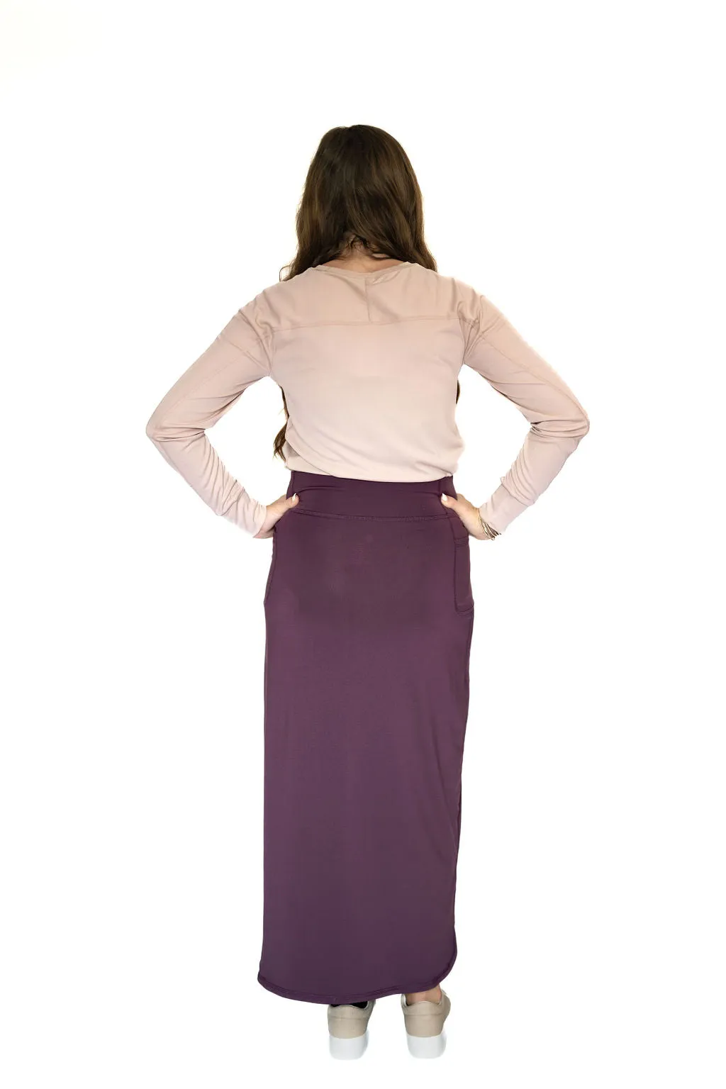 Sport Pocket Skirt 35"- Eggplant