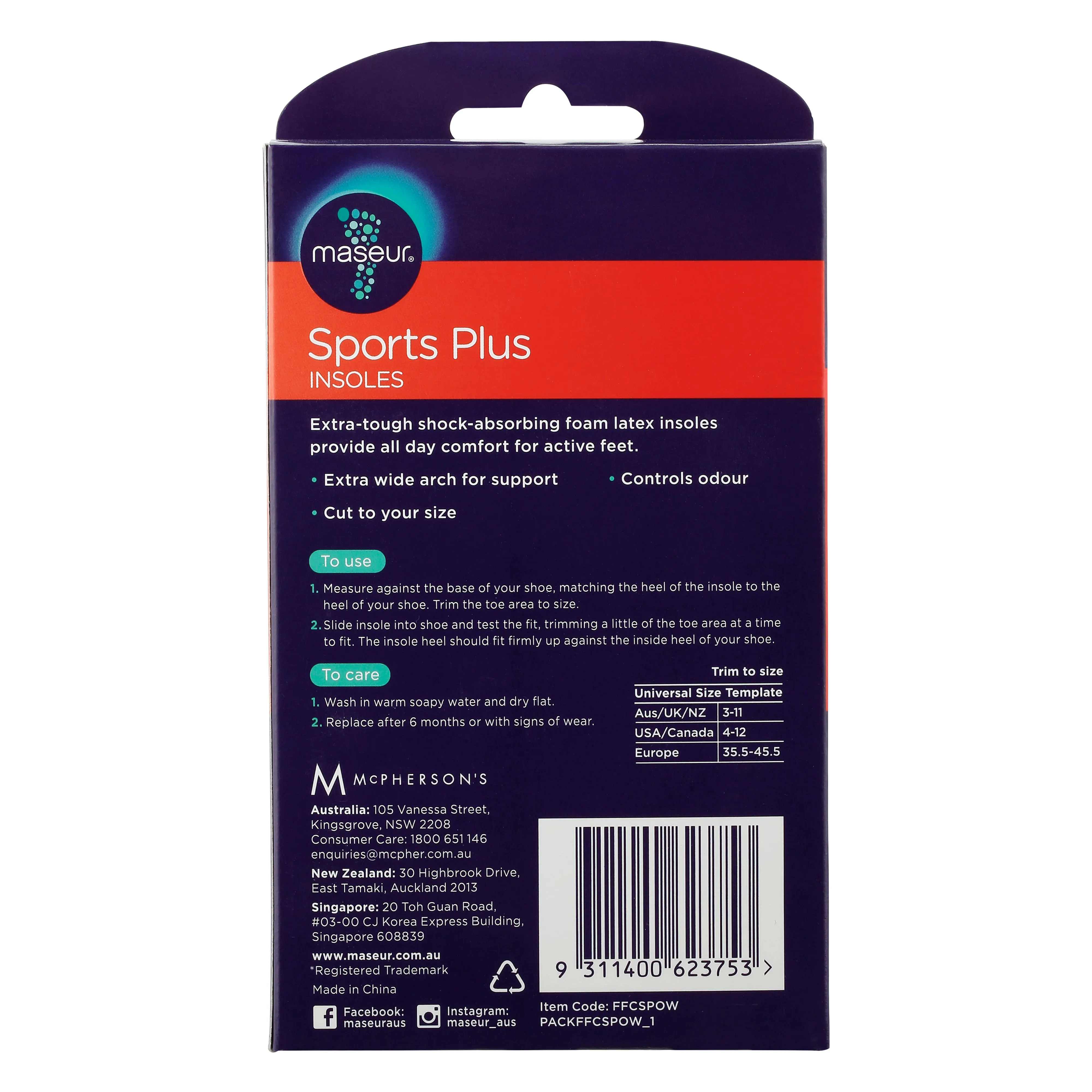 Sports Plus Insoles