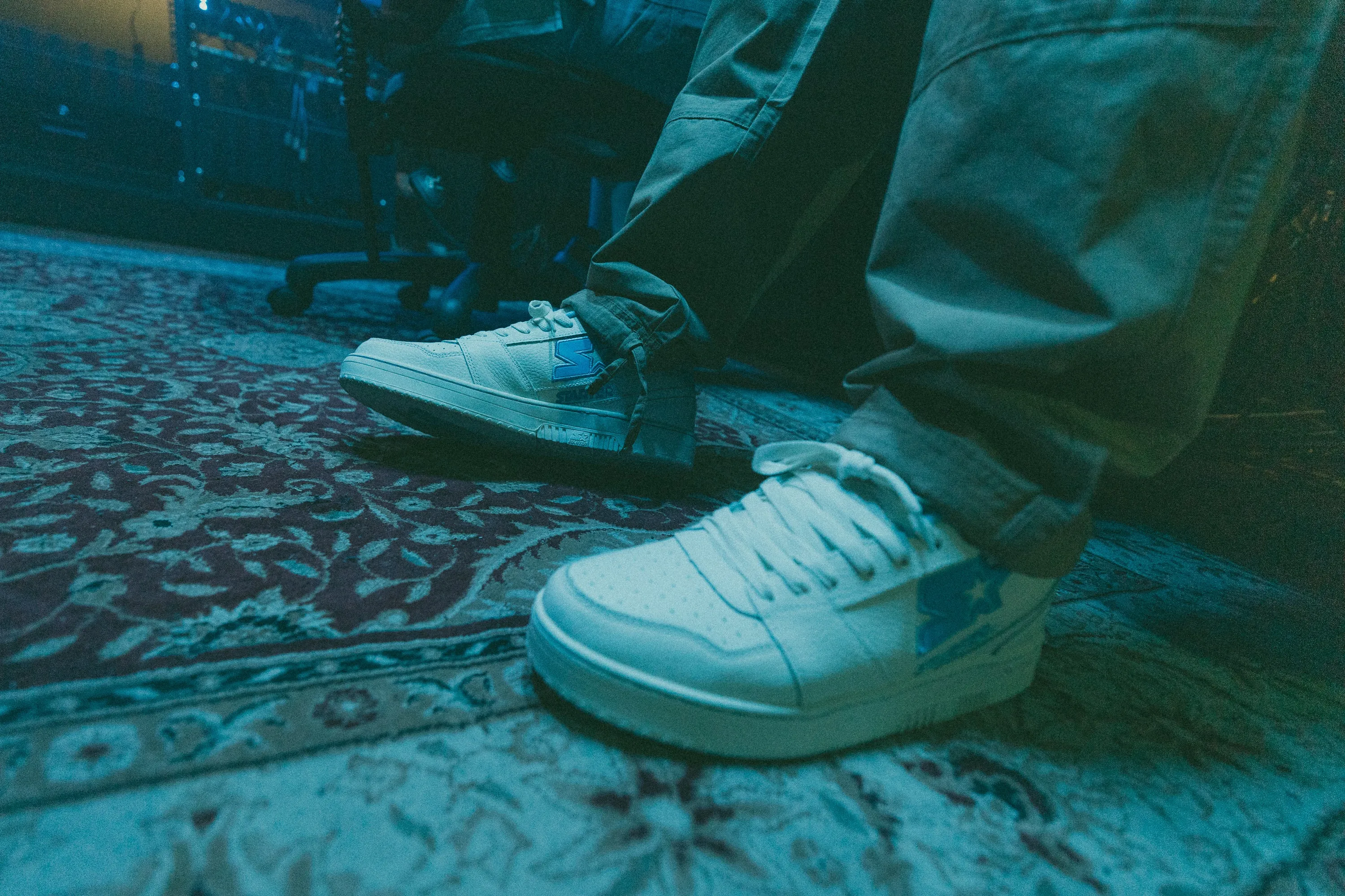 Starter S5 Low Off White/Light Blue