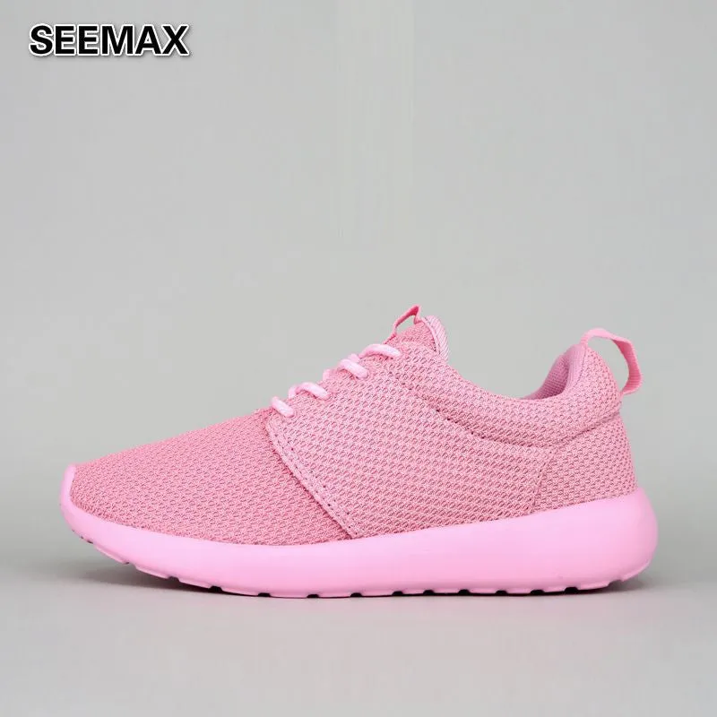 Summer Men And Women Running Shoes High Quality Breathable Super Light Shoes Air Mesh Outdoor Athletic Sports Jogging Sneakers