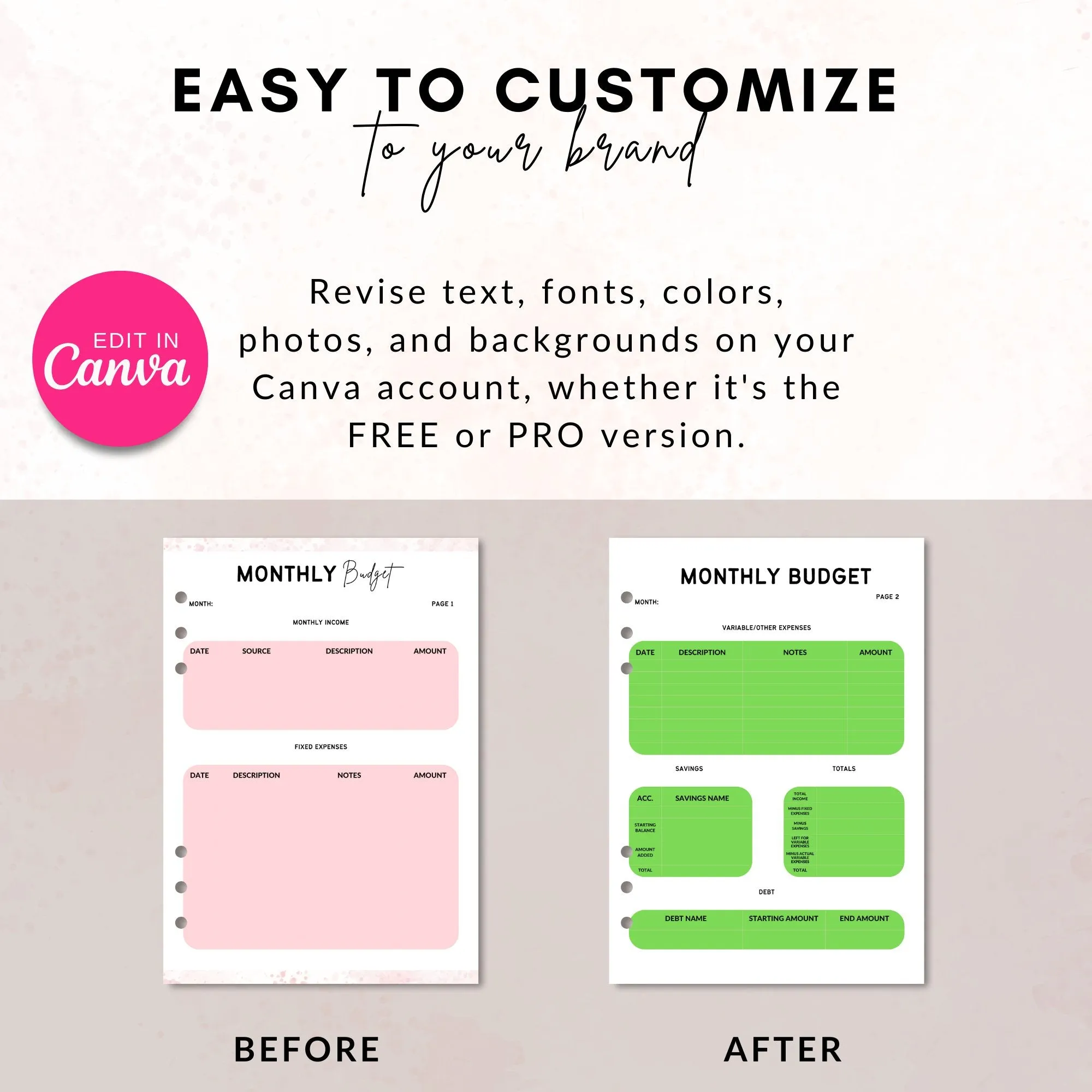The Ultimate Digital Business Girl Boss Planner Template With Master Resell Rights