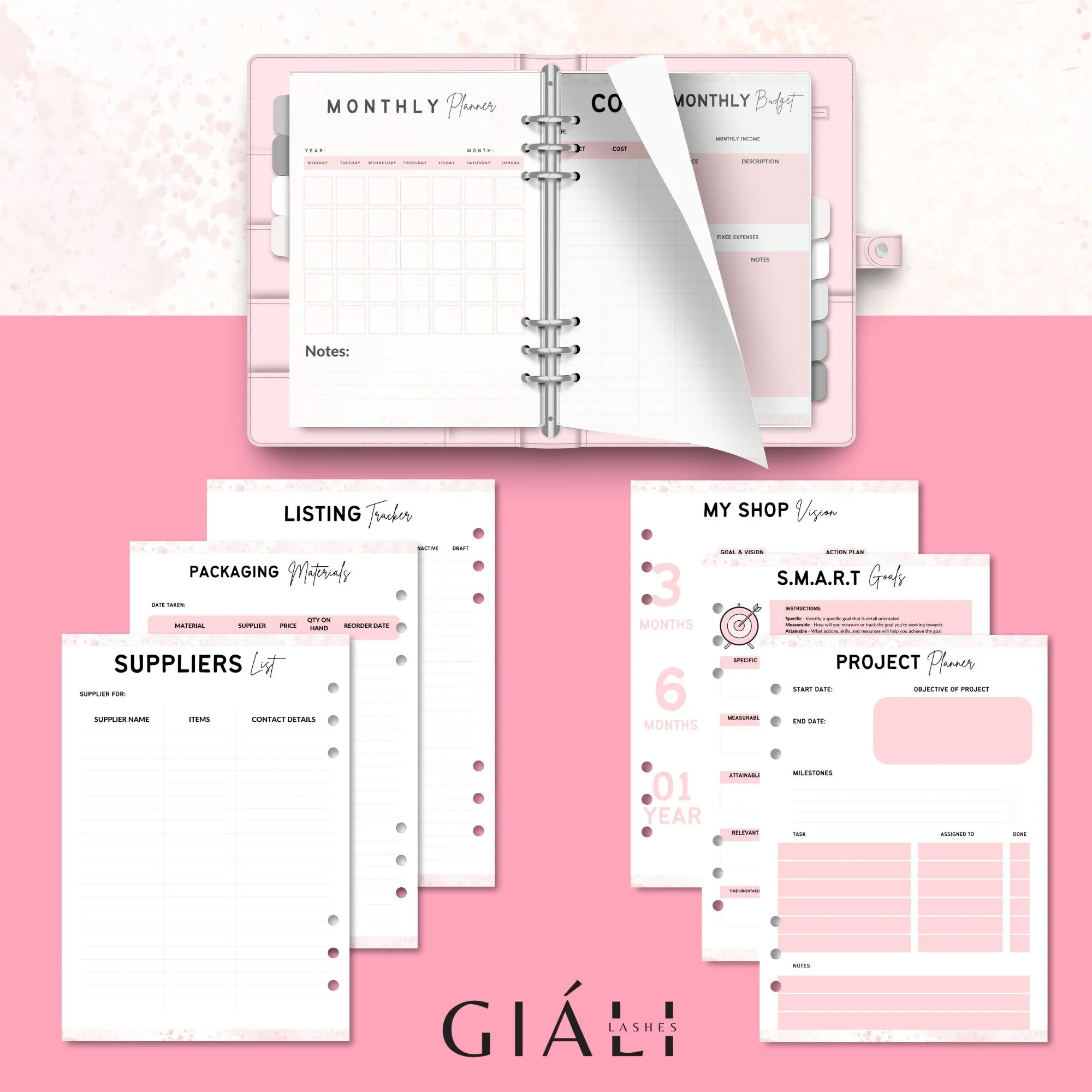 The Ultimate Digital Business Girl Boss Planner Template With Master Resell Rights