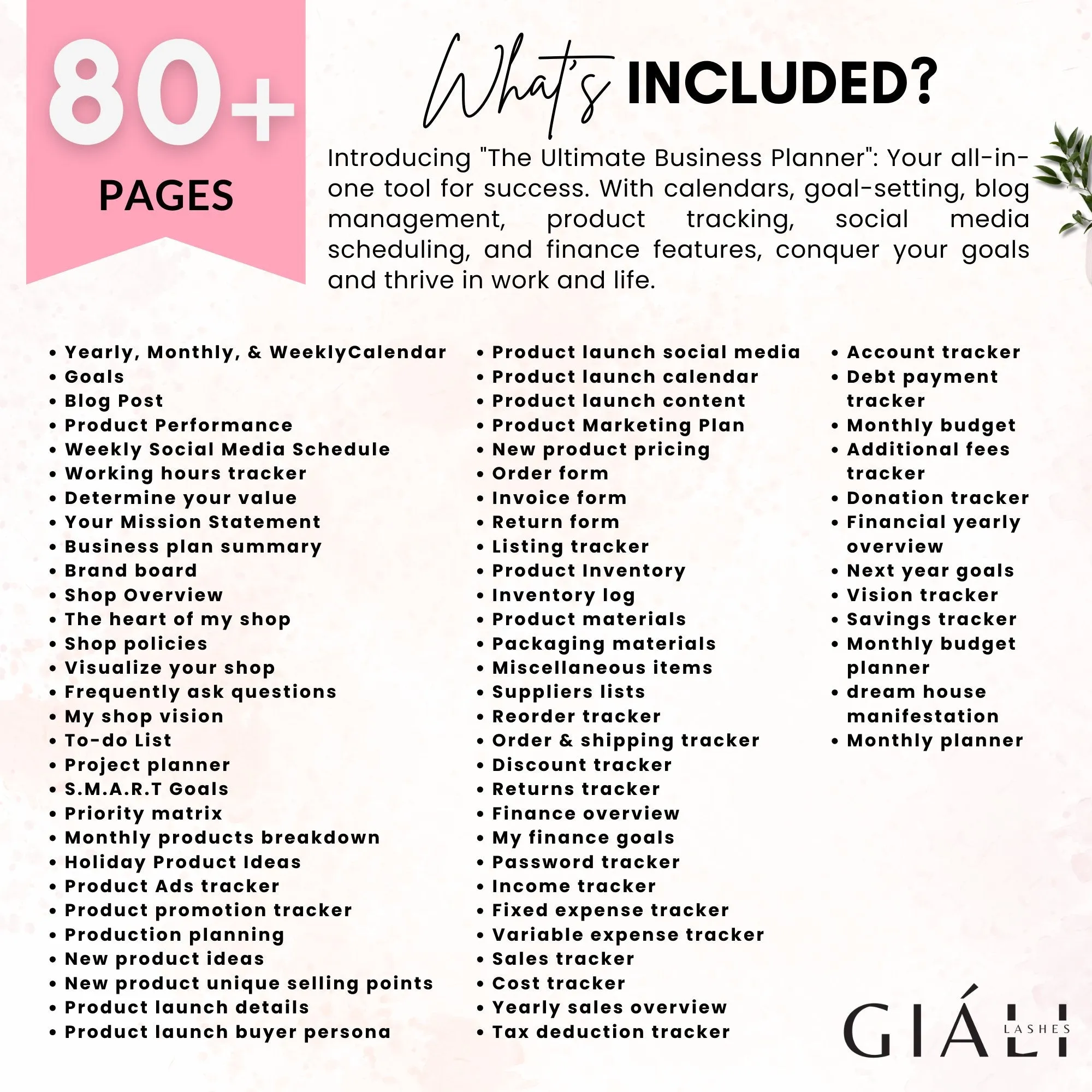 The Ultimate Digital Business Girl Boss Planner Template With Master Resell Rights