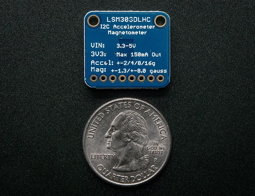 Triple-axis Accelerometer Magnetometer (Compass) Board - LSM303