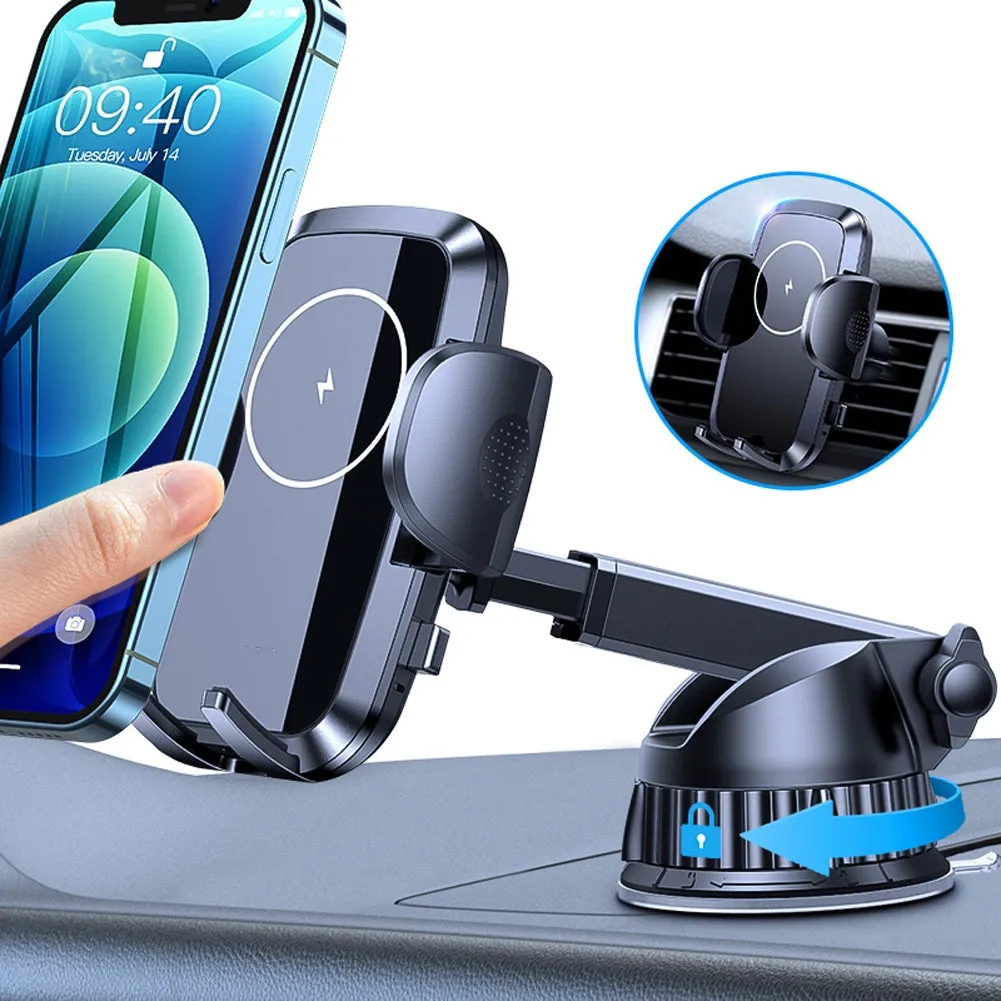 Wireless Car Charger 360 Rotation Charging Stand Car Phone Holder