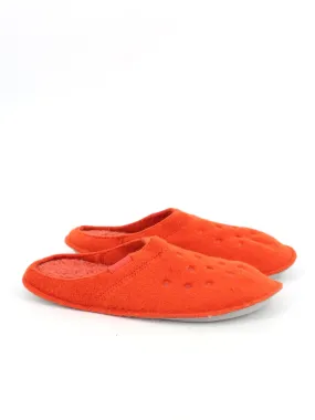 Women's Fleece Slippers,Dark Orange