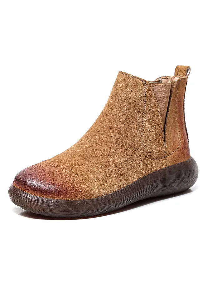 Women's Large Size Suede Casual Boots 35-43
