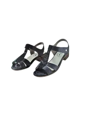 Women's Rhinestone Sandals,Dark Grey
