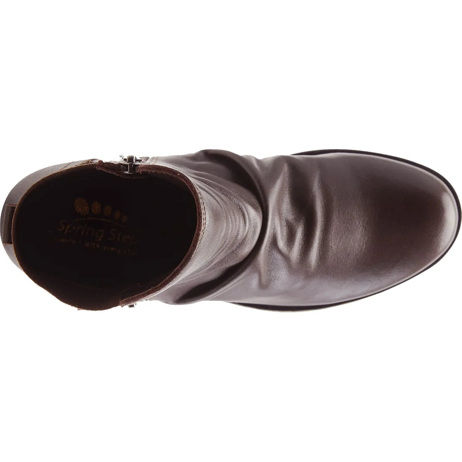 Women's Spring Step Abel Dark Brown Leather
