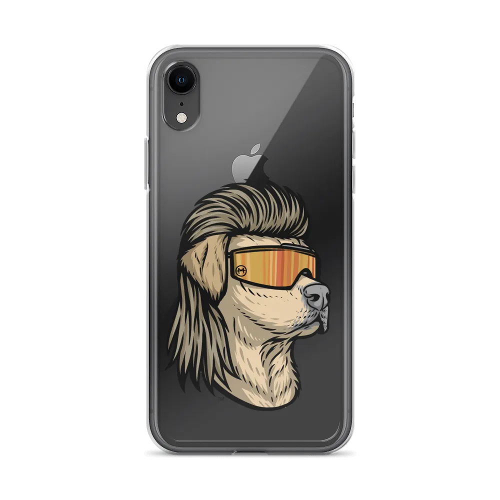 Yellow Lab Mullet iPhone Case - Clear