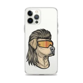 Yellow Lab Mullet iPhone Case - Clear