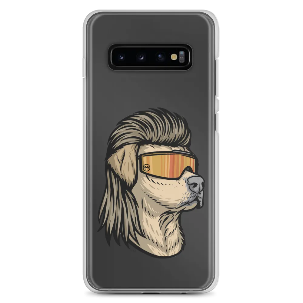 Yellow Lab Mullet Samsung Case - Clear